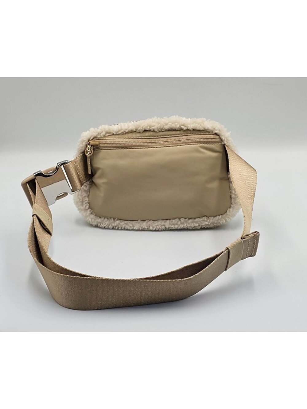 NWOT Lululemon Women's Beige Sherpa Fleece Belt Bag Crossbody Waist Pack  4567 - Picture 8 of 12